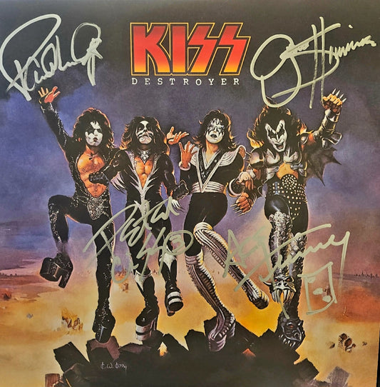 KISS Signed Autographed Destroyer Album silver marker
