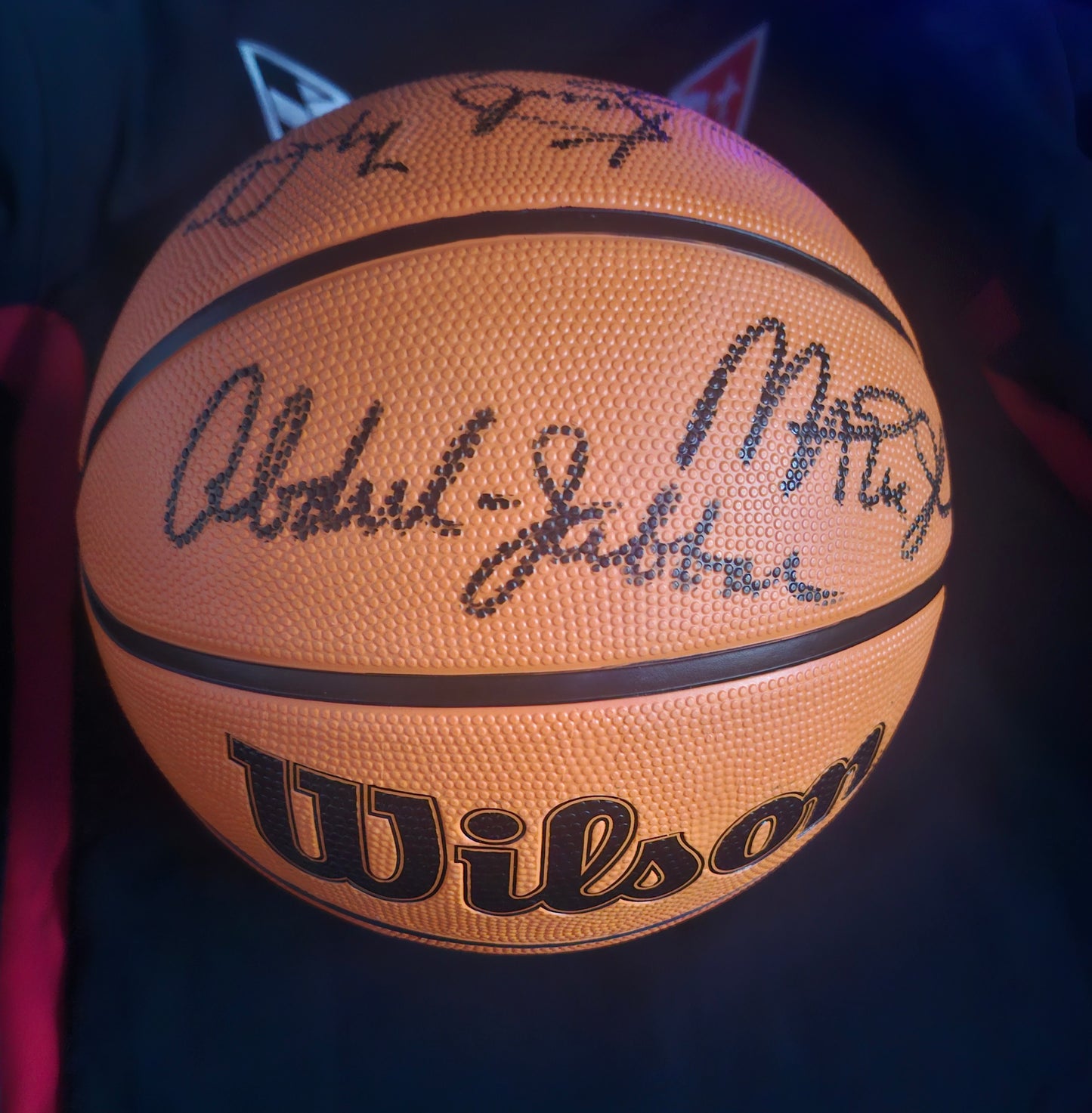 LAKERS CHAMPIONSHIP LEGENDS Signed Basketball COA Hologram