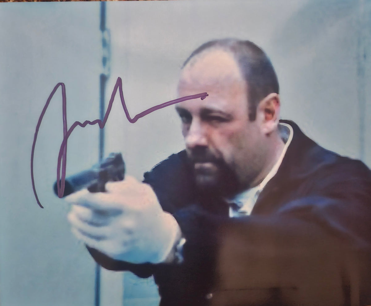 JAMES GANDOLFINI signed autographed photo action movie scene COA Hologram