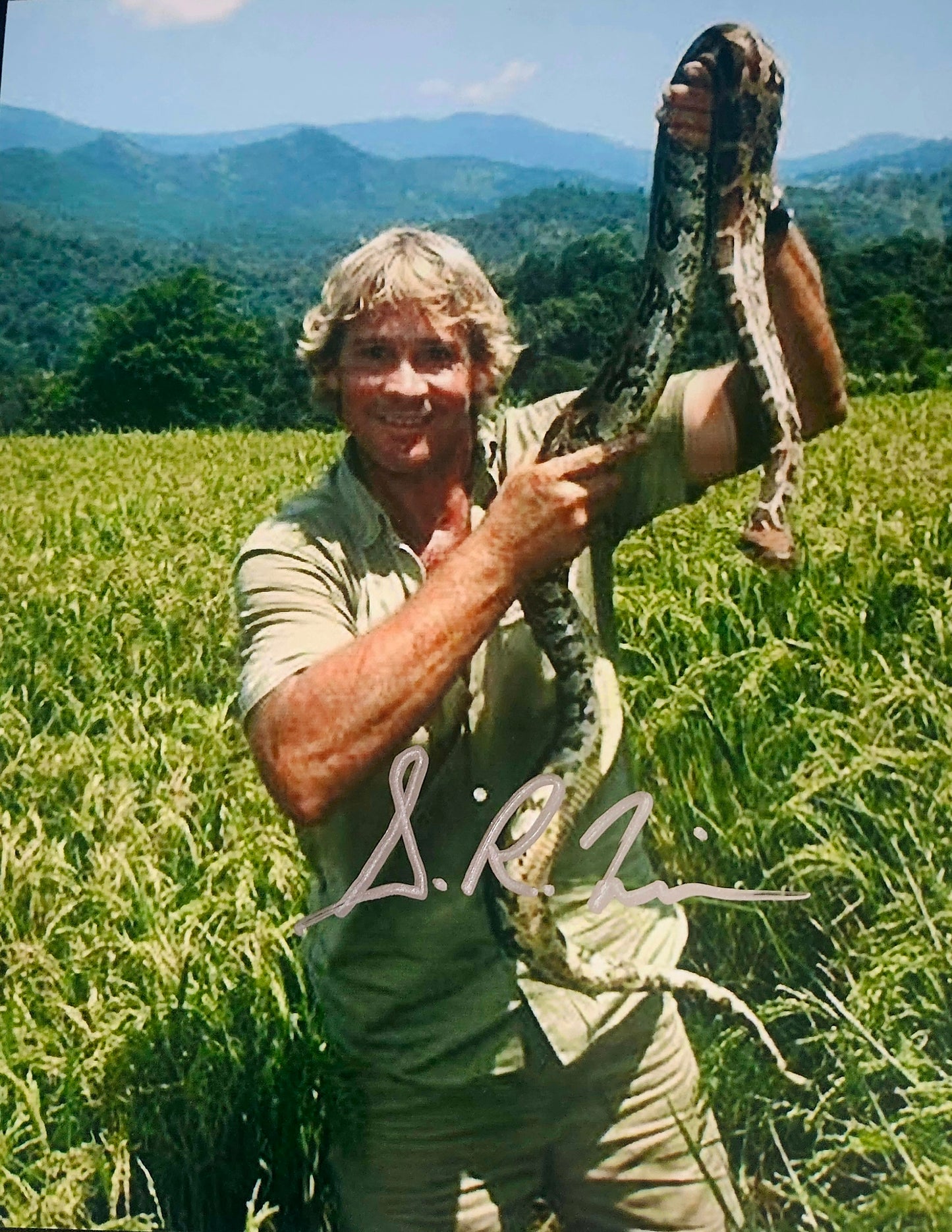STEVE IRWIN signed autographed photo COA Hologram