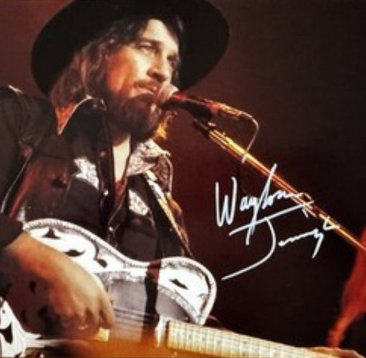 WAYLON JENNINGS signed autographed photo silver marker COA Hologram
