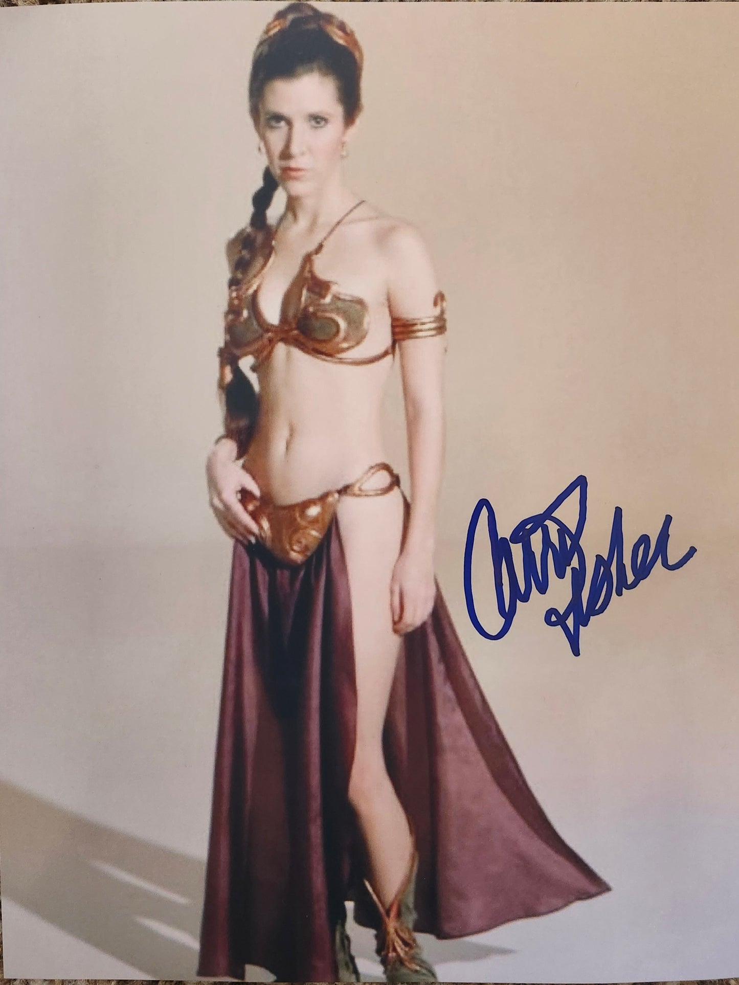 CARRIE FISHER signed autographed photo Princess Leia COA Hologram