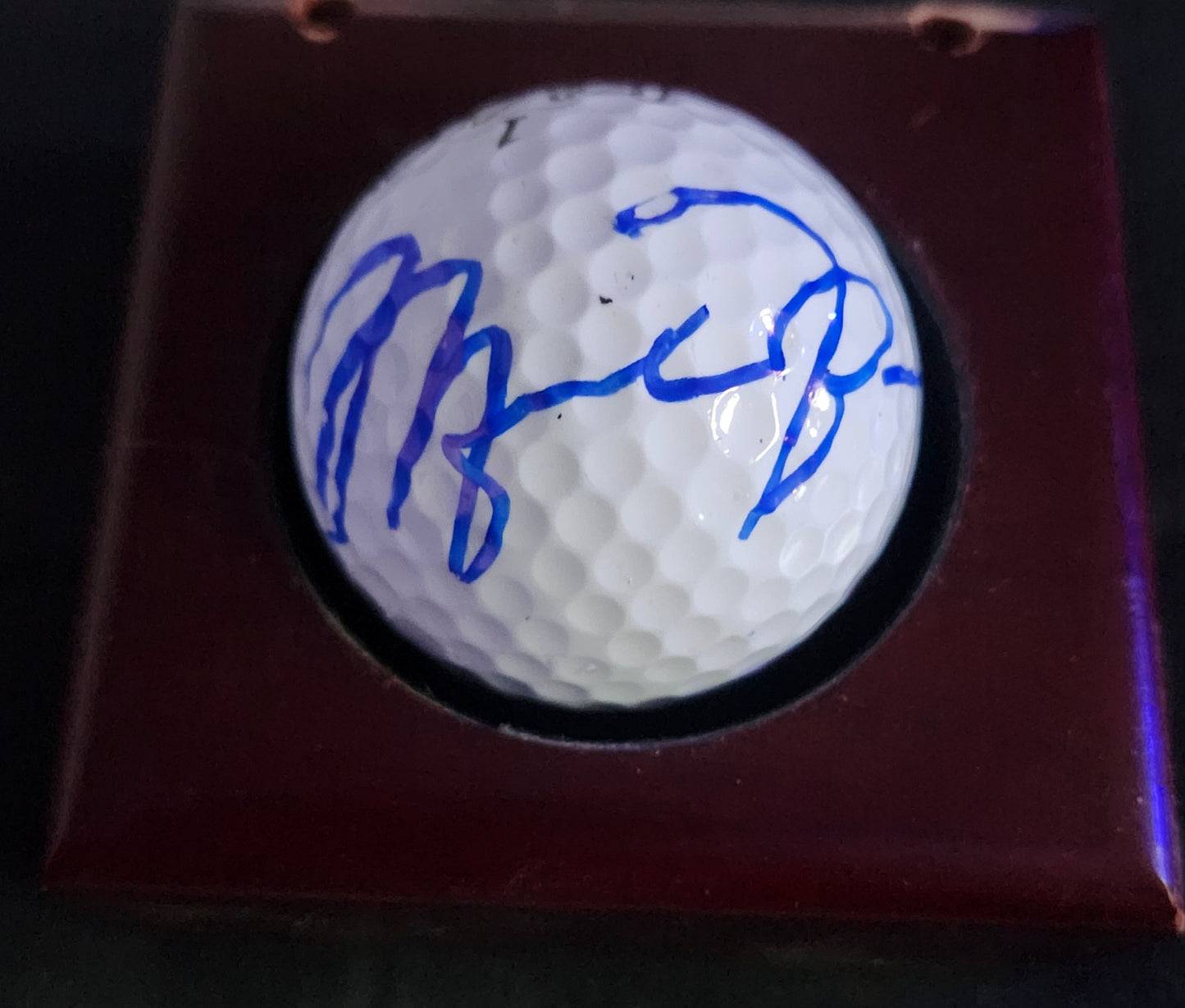 MICHAEL JORDAN TIGER WOODS Signed Golf Ball COA Hologram