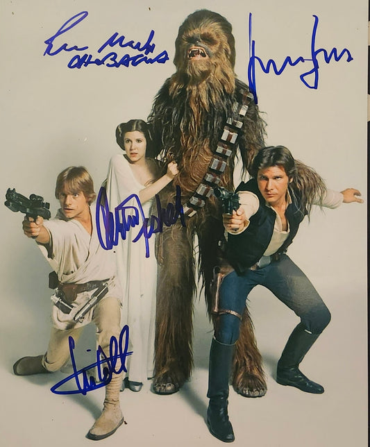 STAR WARS signed photograph COA hologram