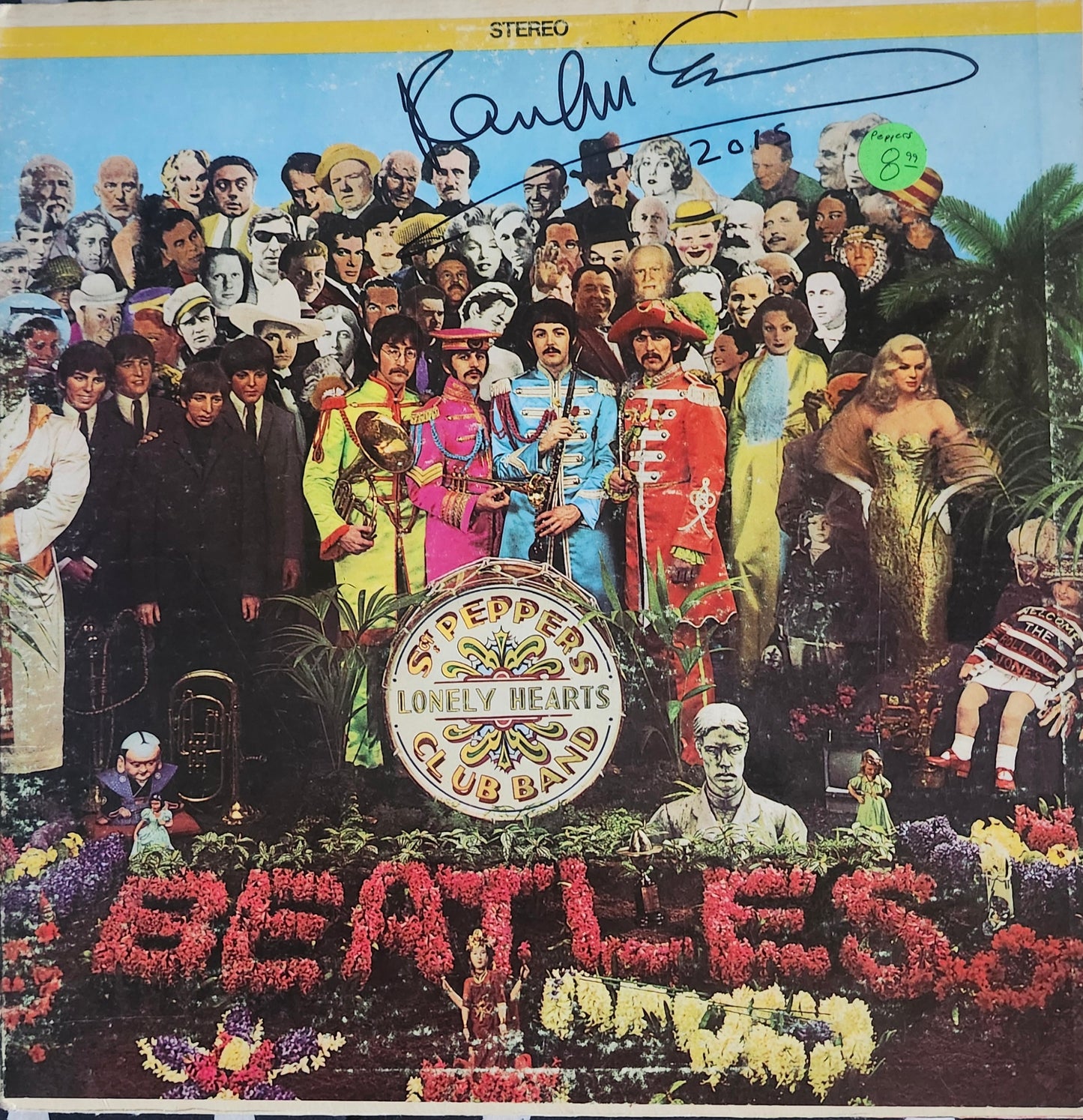Paul McCartney signed Beatles album Sergeant Pepper's by Boston memorabilia