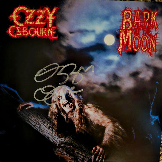 OZZY OSBOURNE Signed Autographed Album Bark at the Moon COA Hologram