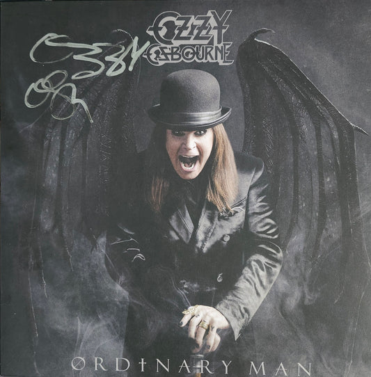 OZZY OSBOURNE Signed Autographed Album Ordinary Man COA Hologram