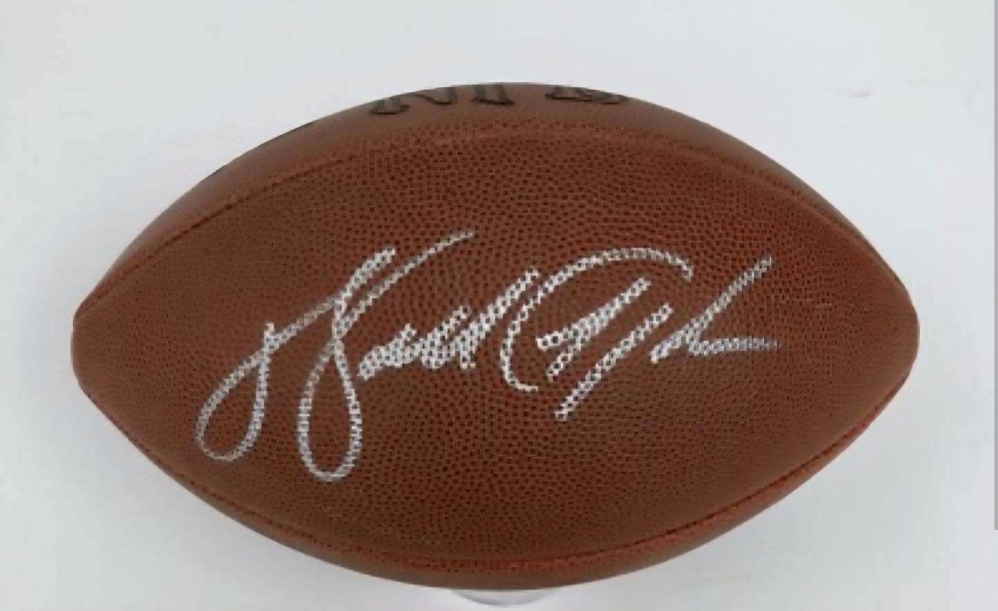 WALTER PAYTON Signed Football COA Hologram