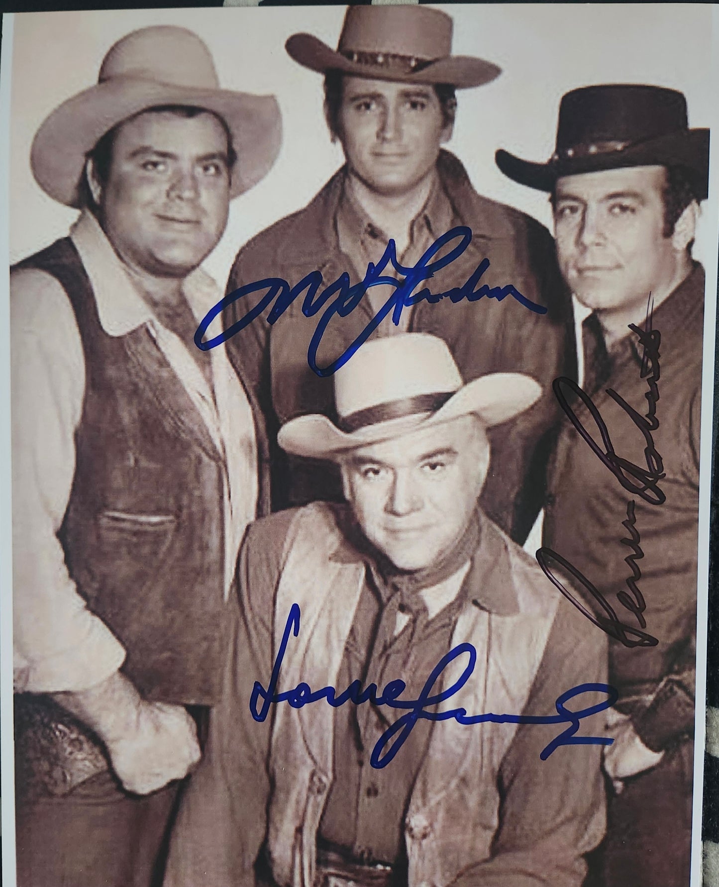 BONANZA CAST signed autographed photo COA Hologram