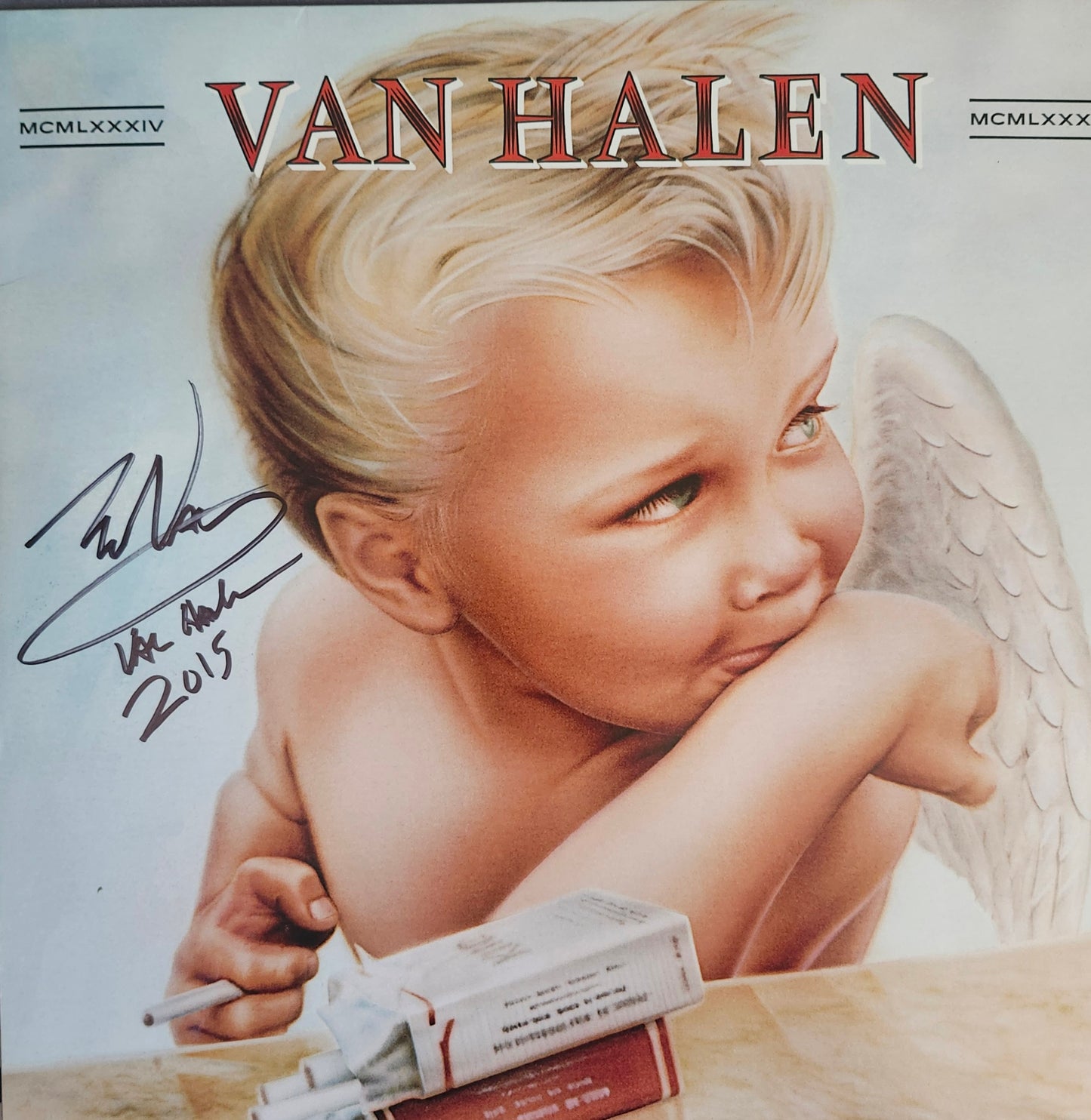 Eddie Van Halen signed album 1984