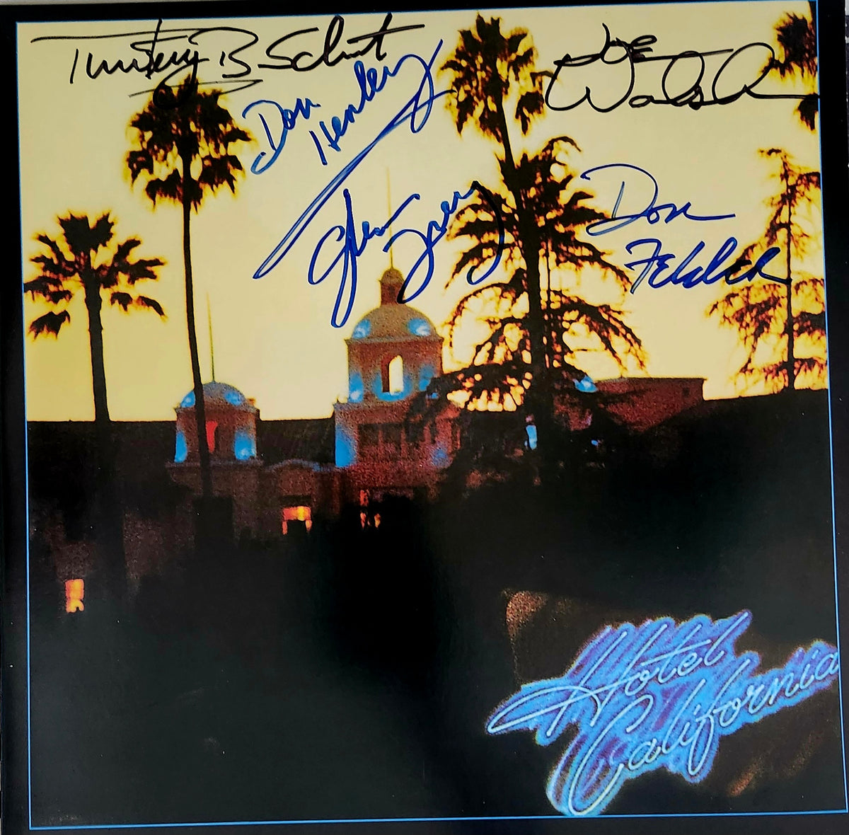 THE EAGLES Band Signed Autographed Album Hotel California COA Hologram