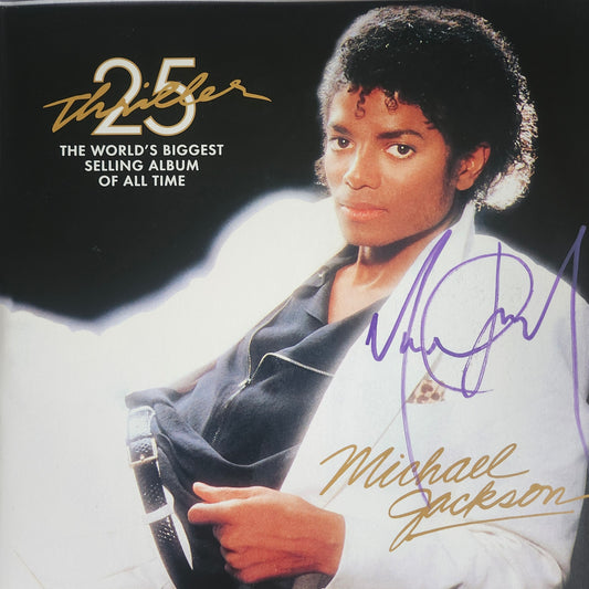 MICHAEL JACKSON Signed Album Thriller COA Hologram