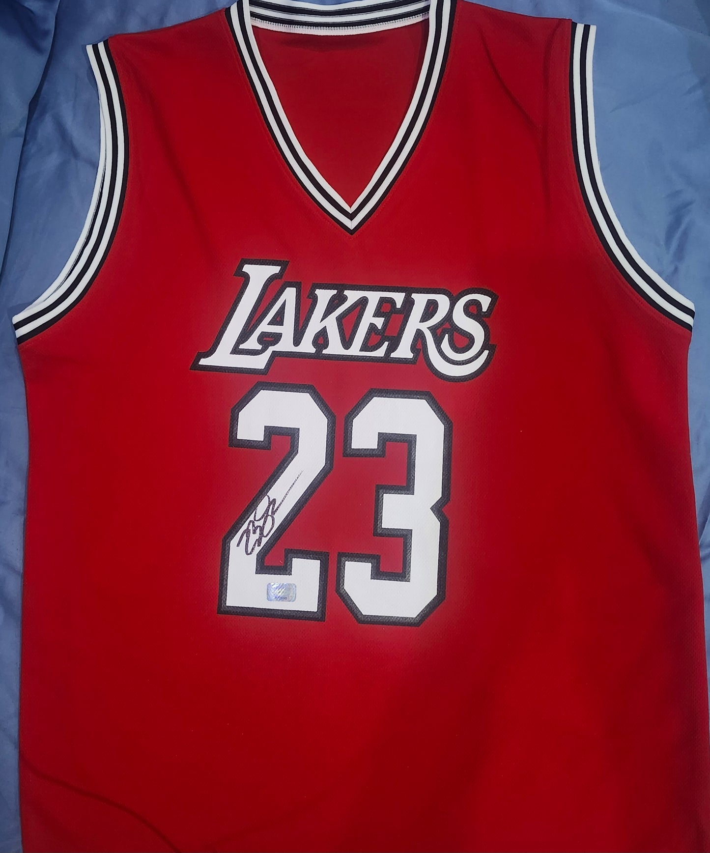 LeBron James Signed Lakers 23 Jersey COA Hologram