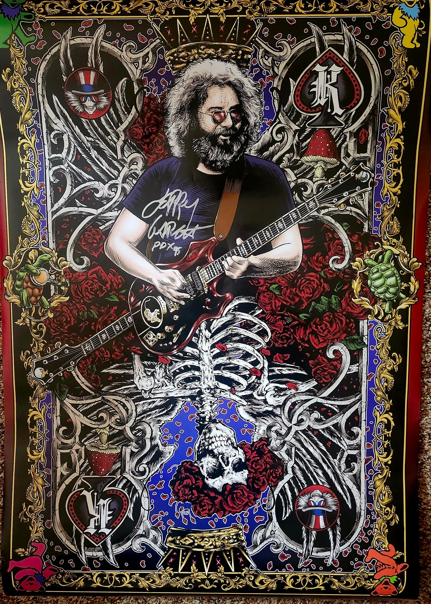 JERRY GARCIA signed autographed poster COA Hologram