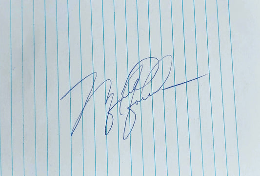 Michael Jordan Signed Paper Cut Vintage 80s COA Hologram