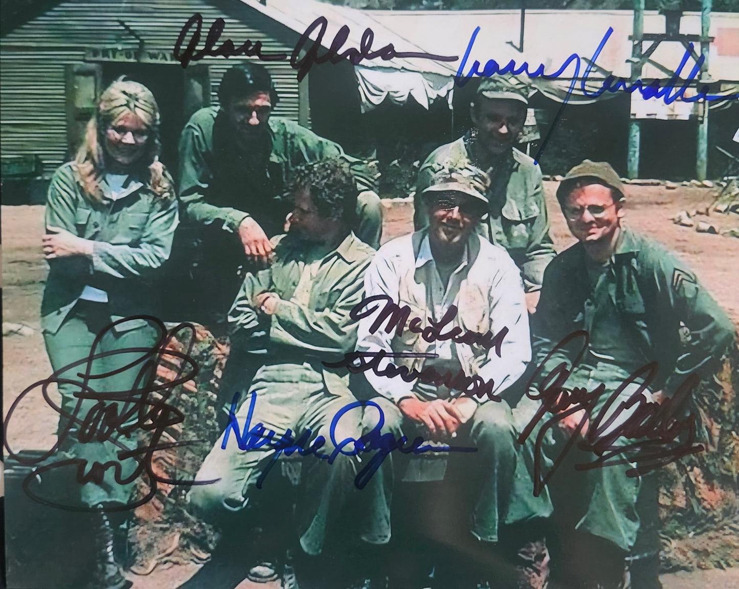 MASH CAST signed autographed photo COA Hologram
