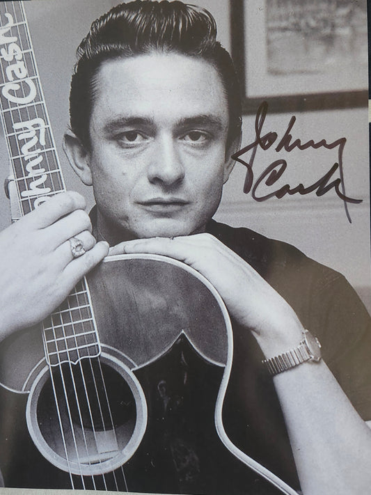 JOHNNY CASH signed autographed photo COA Hologram