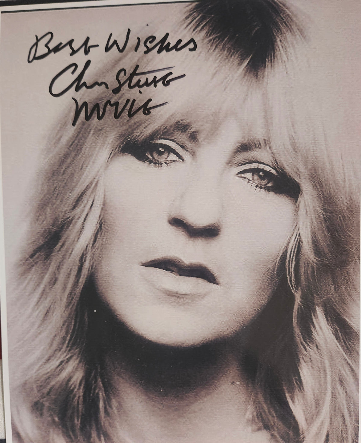 CHRISTINE McVIE signed autographed photo COA Hologram