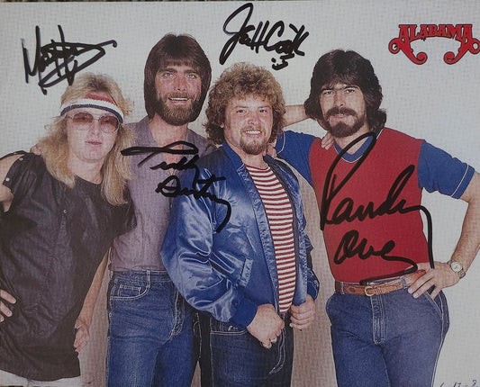 ALABAMA BAND signed autographed photo COA Hologram