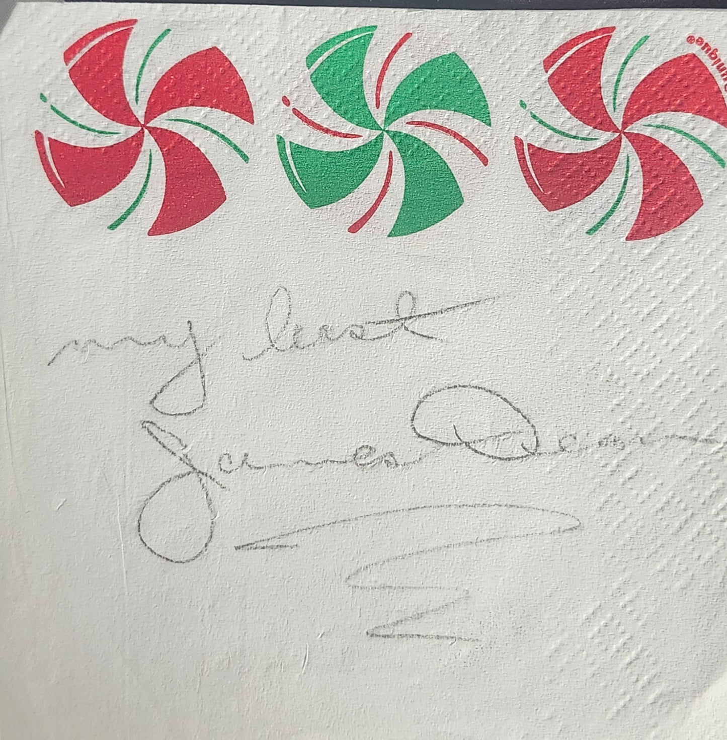JAMES DEAN Signed Autographed Napkin w Photo COA Hologram