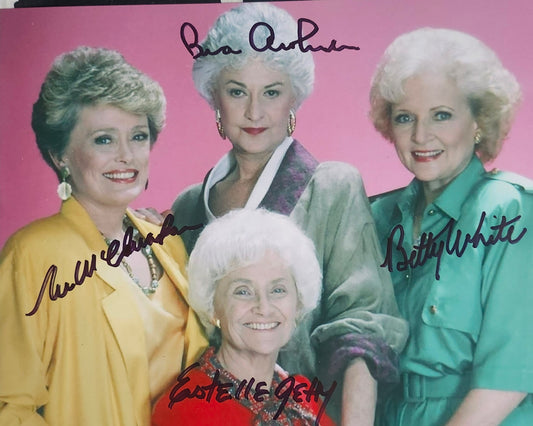 THE GOLDEN GIRLS CAST signed autographed photo COA Hologram