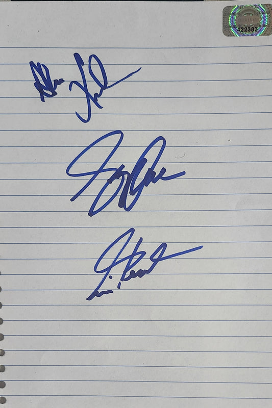 RUSH Signed Paper Cut COA Hologram