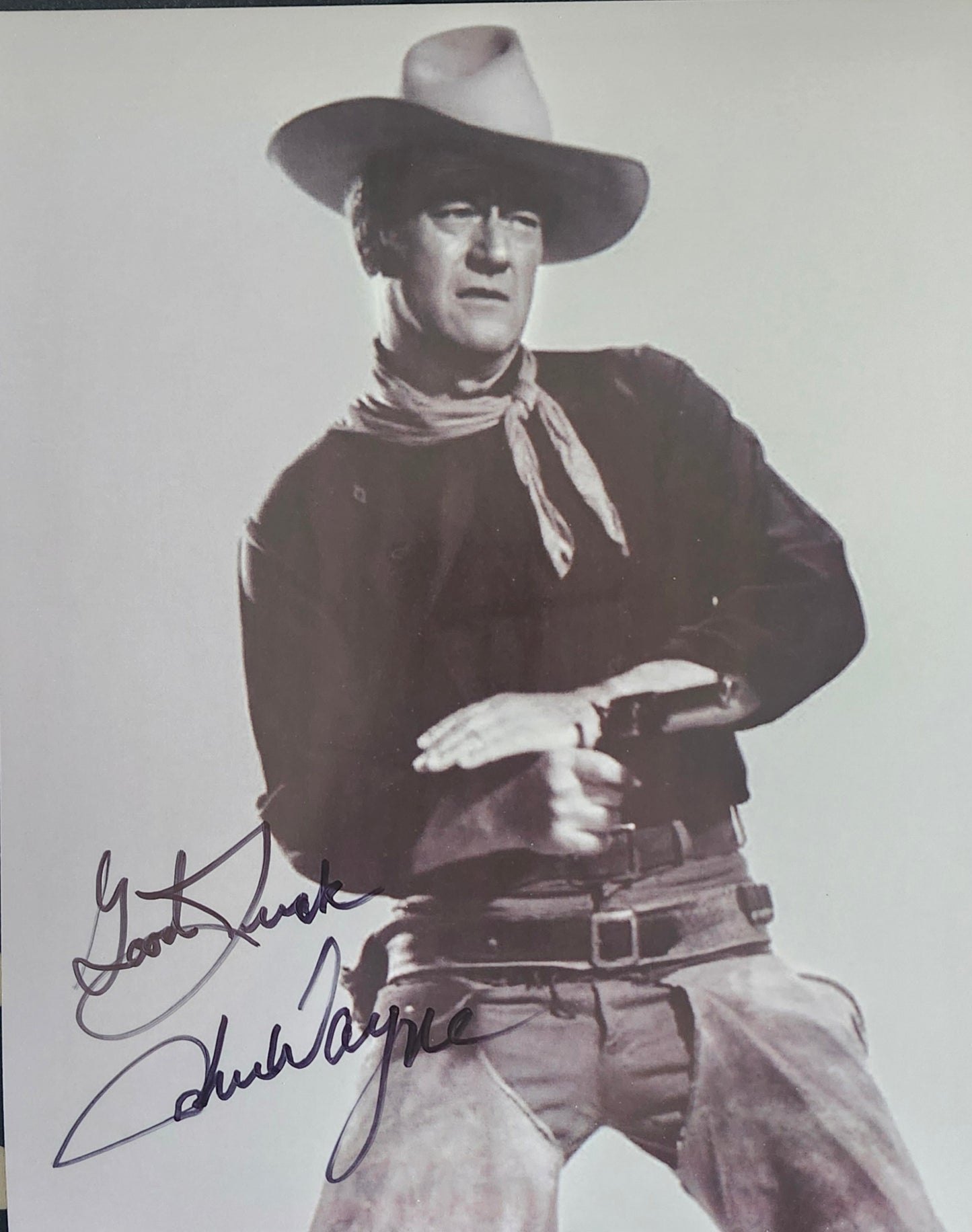 JOHN WAYNE signed autographed photo COA Hologram