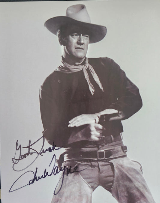 JOHN WAYNE signed autographed photo COA Hologram