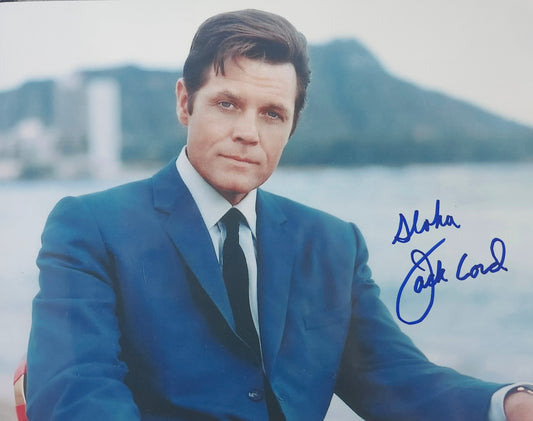 JACK LORD Signed Autographed Photo Blue Marker