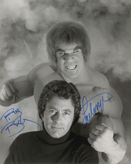 BILL BIXBY LOU FERRIGNO The Incredible Hulk signed autographed photo COA Hologram
