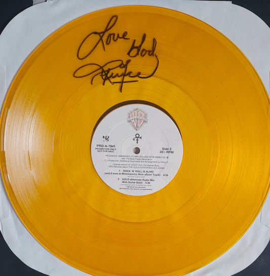 PRINCE Signed Album Gold COA Hologram