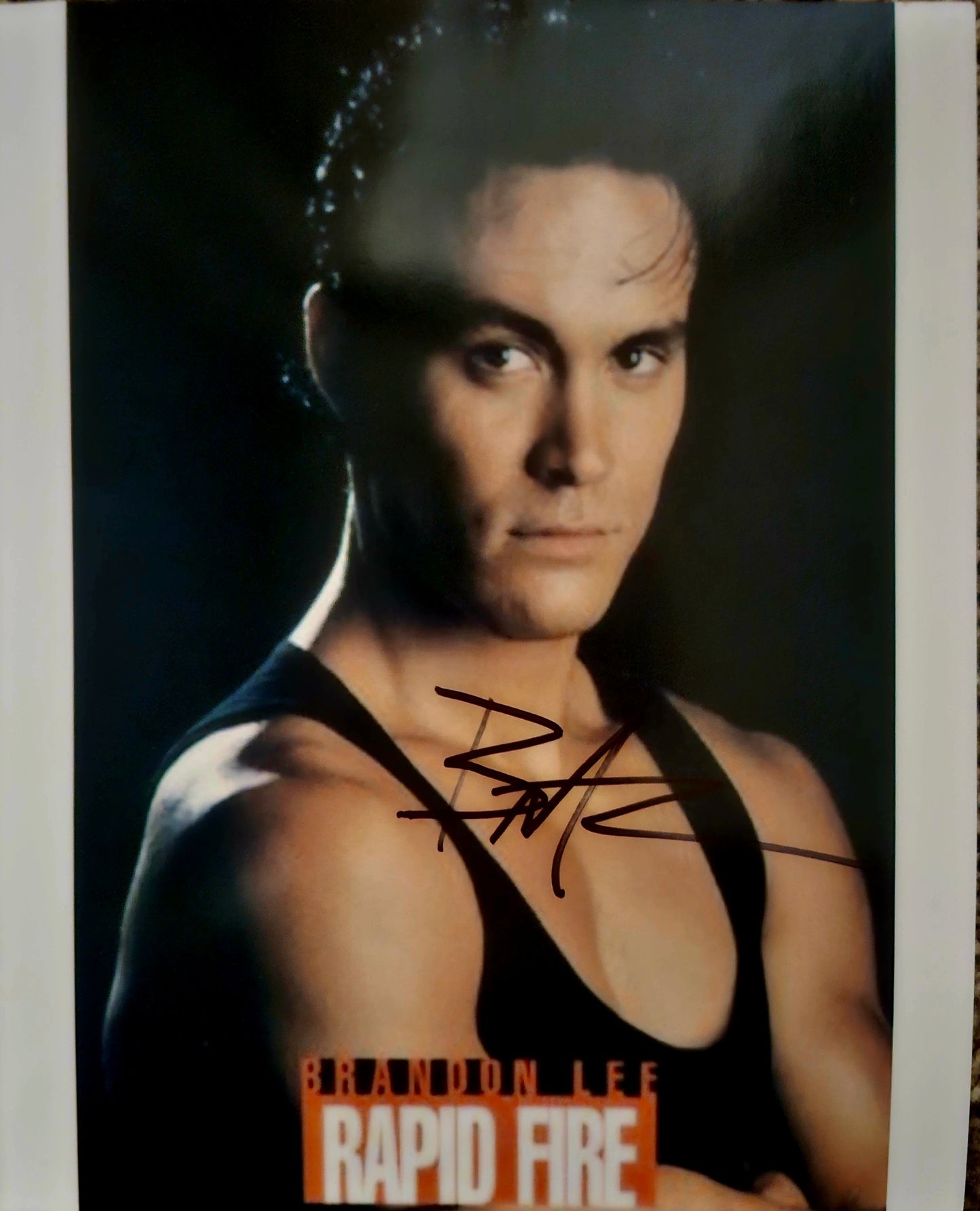BRANDON LEE Signed Photo Rapid Fire COA Hologram