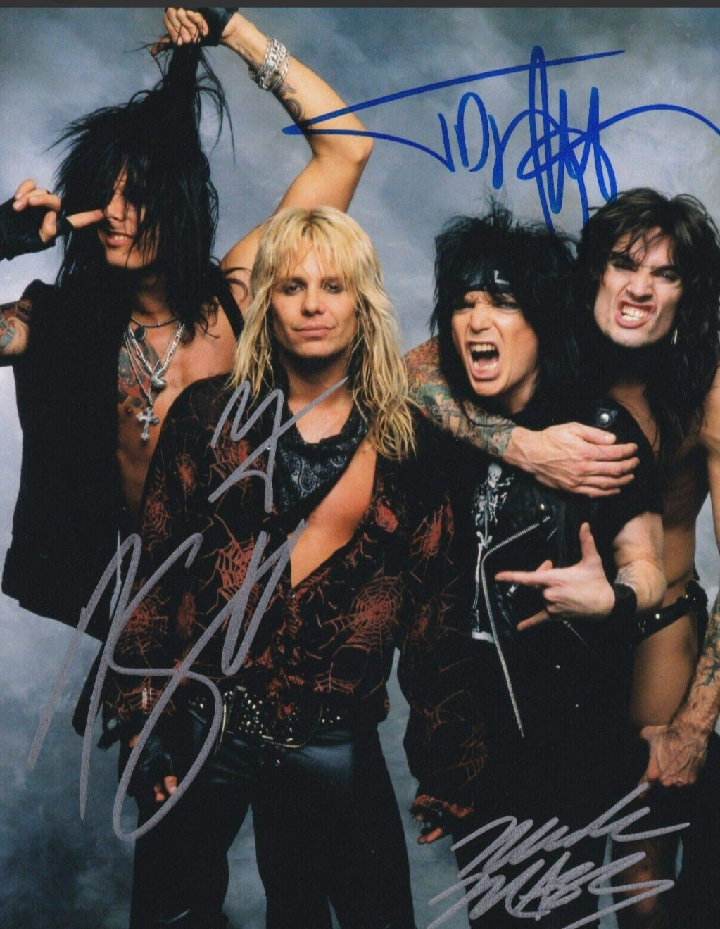 MOTLEY CRUE BAND signed autographed photo COA Hologram