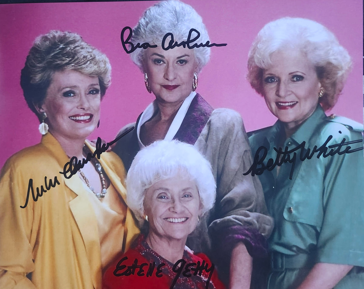 THE GOLDEN GIRLS CAST signed autographed photo COA Hologram