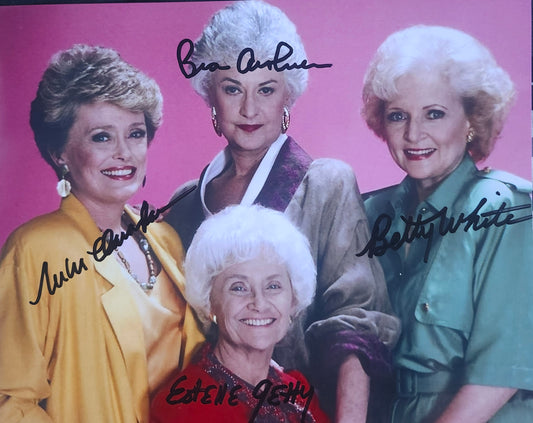THE GOLDEN GIRLS CAST signed autographed photo COA Hologram