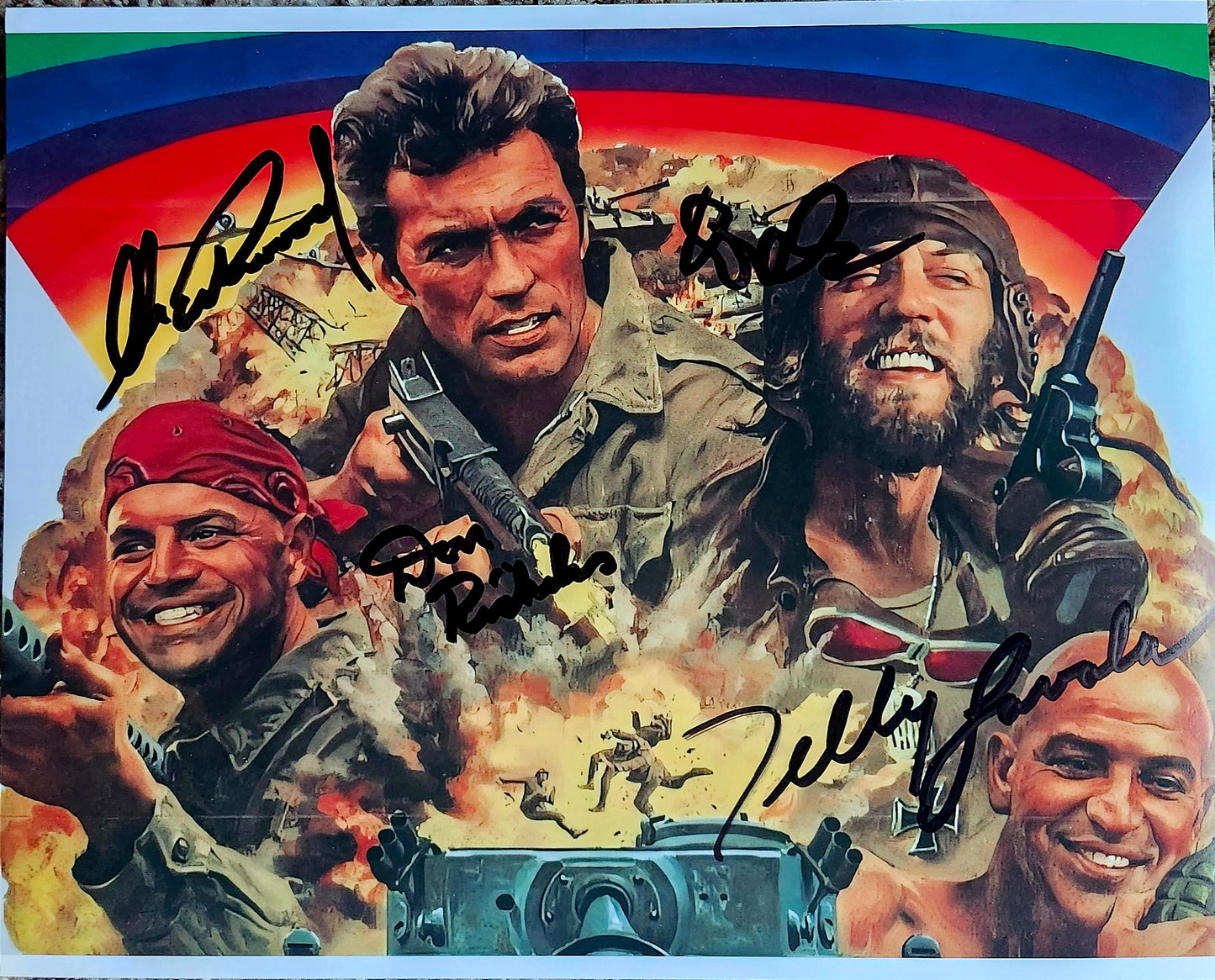 KELLY'S HEROES cast signed autographed photo COA Hologram