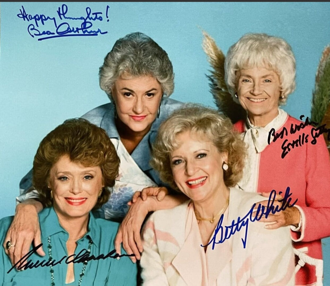 THE GOLDEN GIRLS cast signed autographed photo COA Hologram