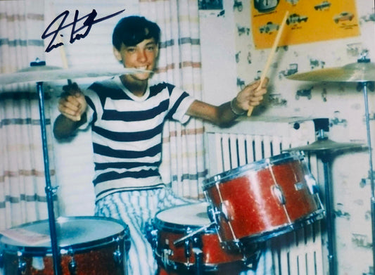 NEIL PEART Signed Photo Early Days COA Hologram