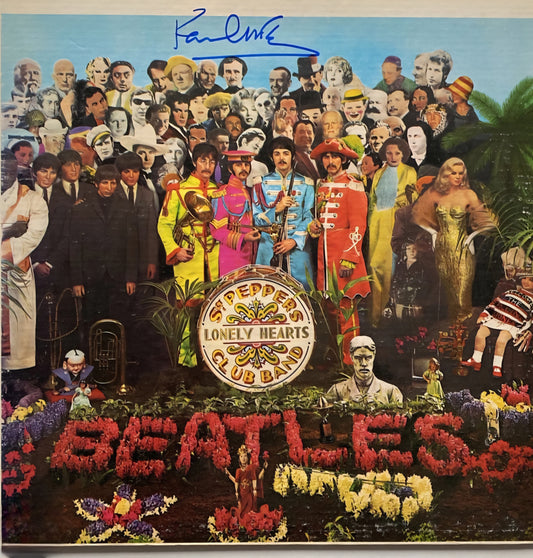 Paul McCartney signed Sergeant Pepper's album Boston memorabilia
