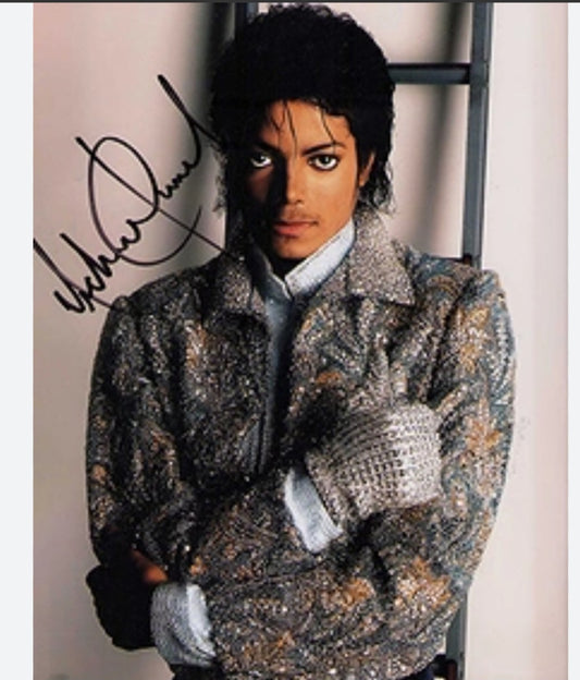 MICHAEL JACKSON signed autographed photo COA Hologram