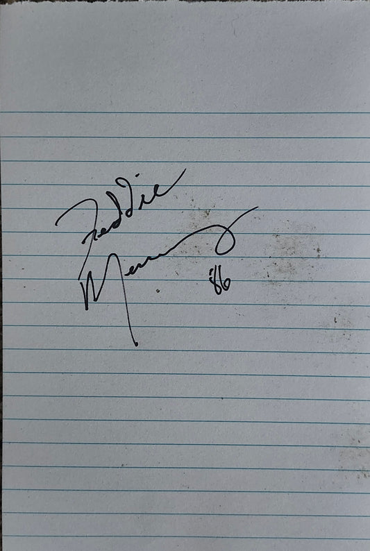 FREDDIE MERCURY signed autographed photo cut COA Hologram