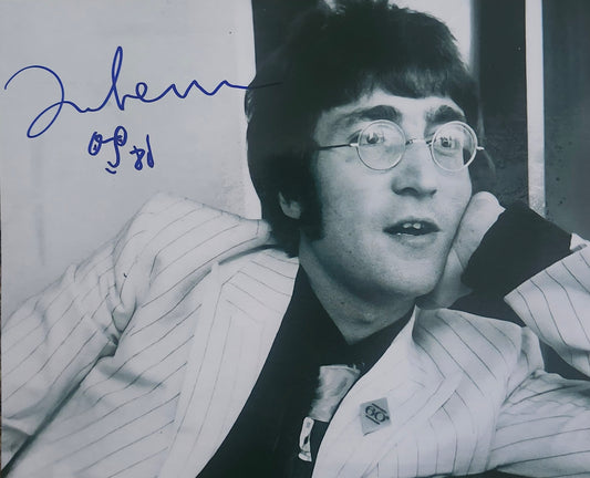 JOHN LENNON Signed Photo COA Hologram