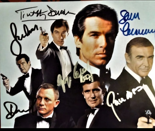 Sean Connery Through The Years 007 signed photo by Boston memorabilia