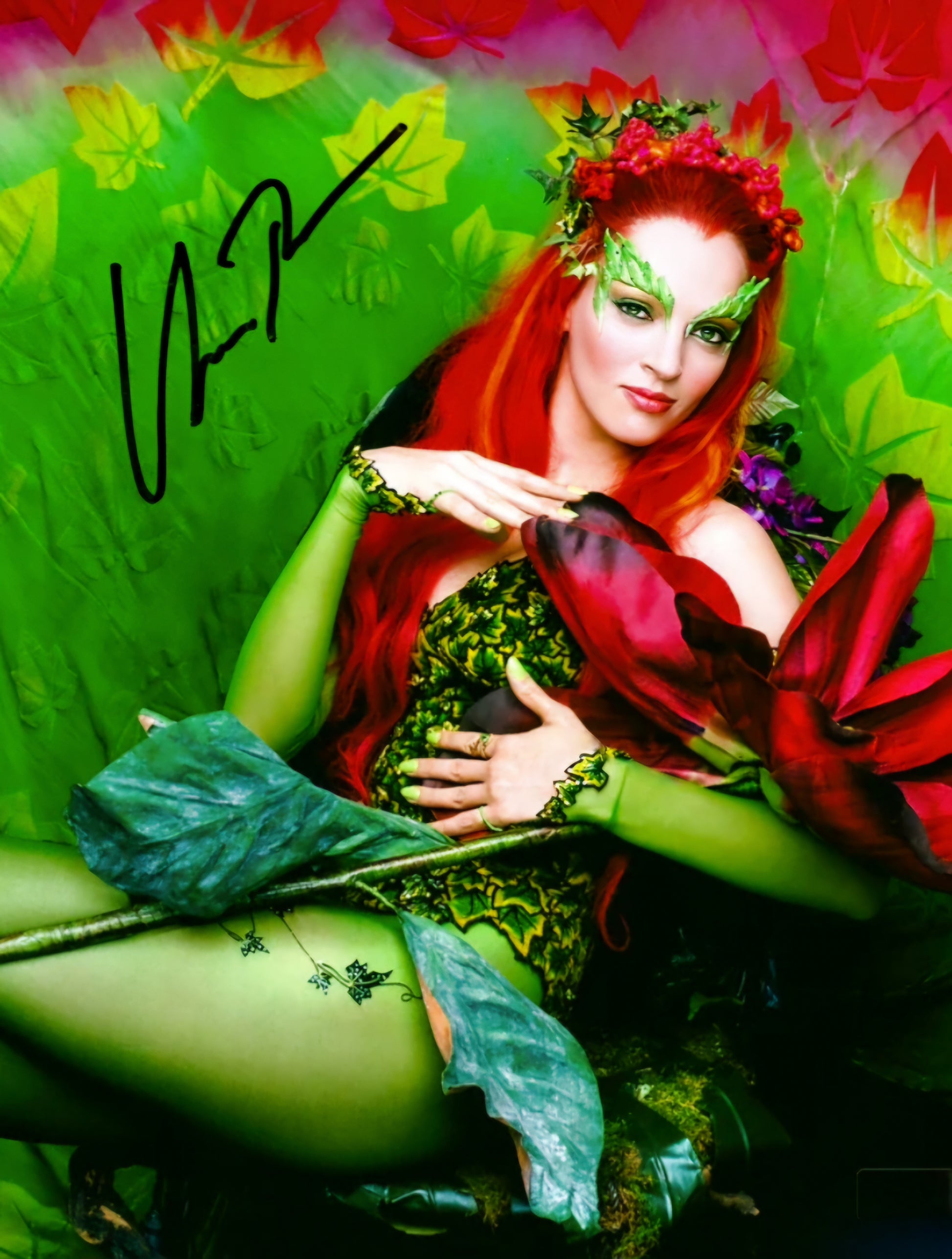 Uma Thurman signed photo Beckett autographs