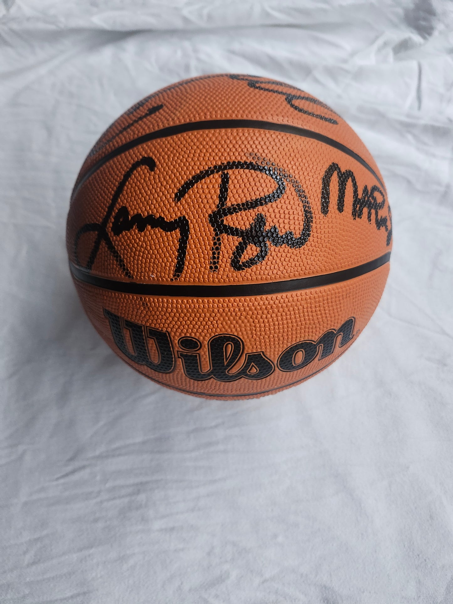 MICHAEL JORDAN MAGIC BIRD Signed Basketball COA Hologram