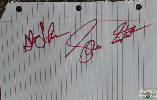 RUSH Signed Paper Cut COA Hologram