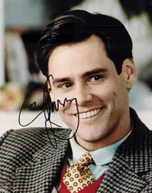 JIM CARREY Signed Photo Funny Scene COA Hologram