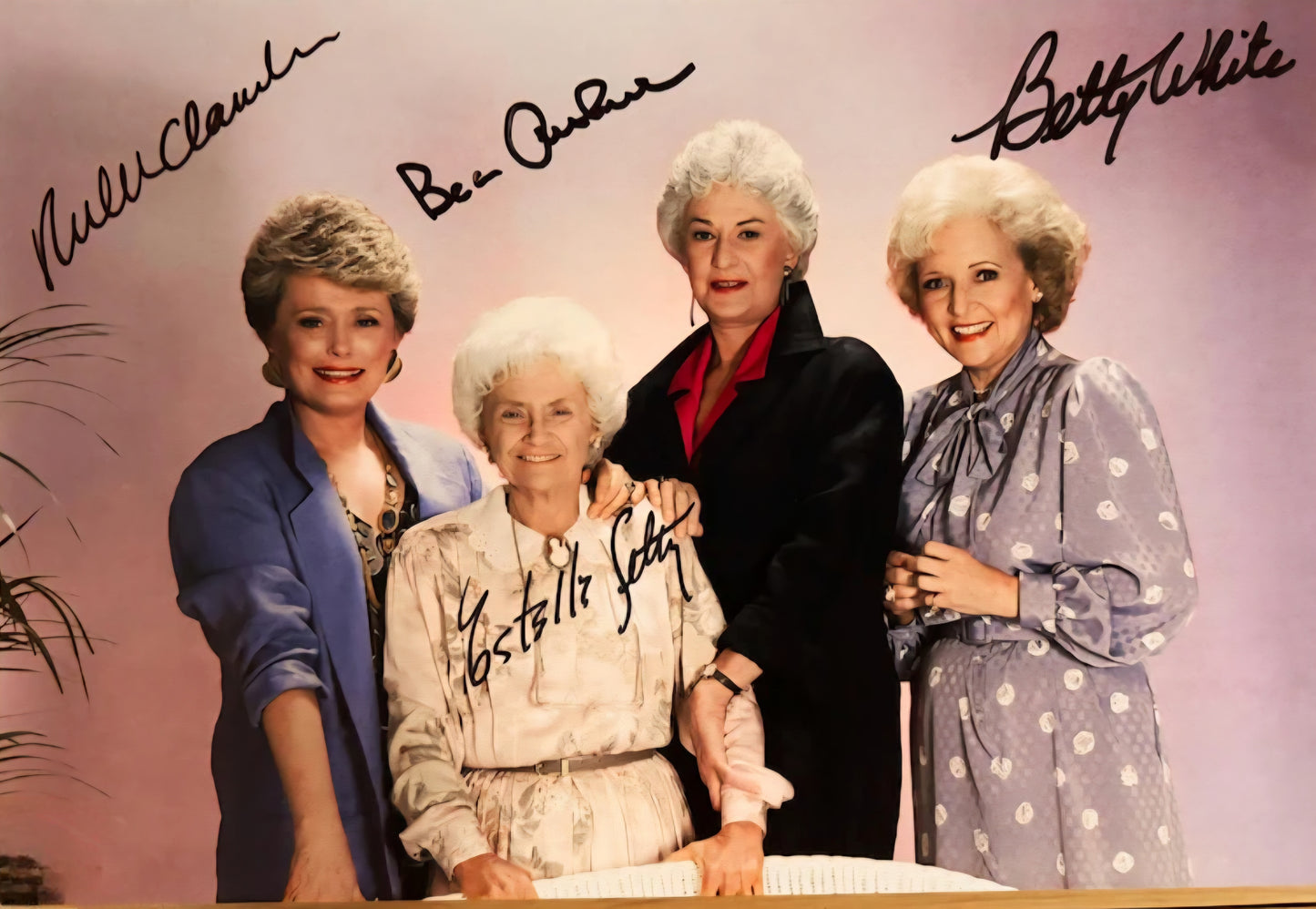 THE GOLDEN GIRLS cast signed autographed photo COA Hologram