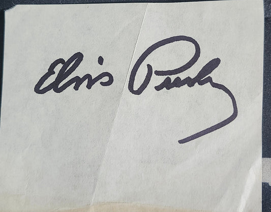 ELVIS PRESLEY signed autographed Paper COA Hologram