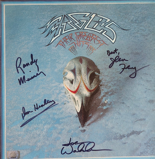 THE EAGLES Band Signed Autographed Album Their Greatest Hits COA Hologram